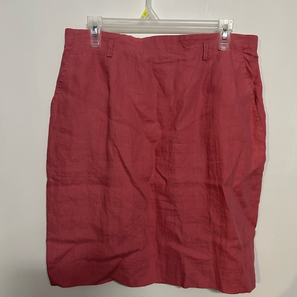 Vintage Ralph Lauren Linen Pink Skirt
